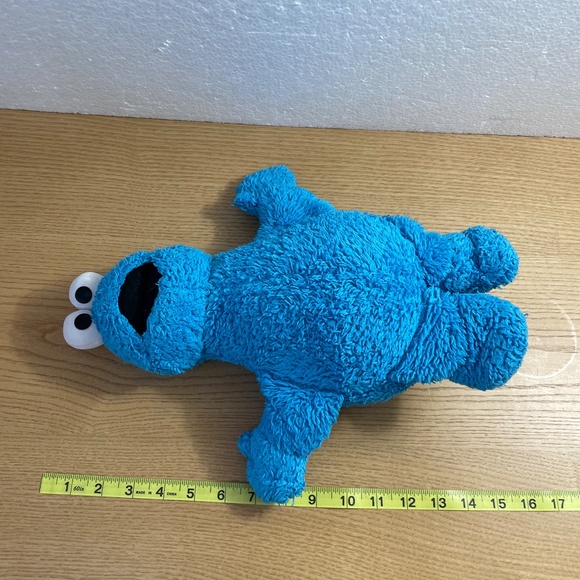 Kohls Cares Cookie Monster Plush Sesame Street 15" 2017 Blue Stuffed Animal Toy - Picture 8 of 9